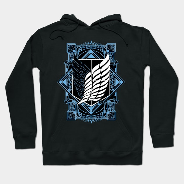 Scouting Legion AOT Anime Fanart Hoodie by Planet of Tees